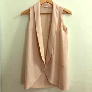 Lush Sleeveless Collard Vest